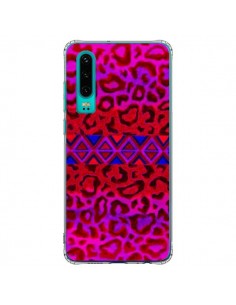 Coque Huawei P30 Tribal Leopard Rouge - Ebi Emporium