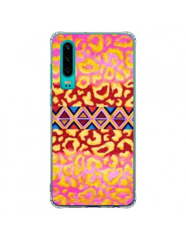 Coque Huawei P30 Tribal Leopard Rose - Ebi Emporium