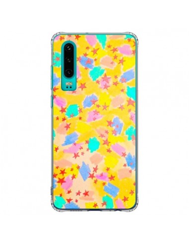 Coque Huawei P30 Stars Etoiles Jaunes - Ebi Emporium