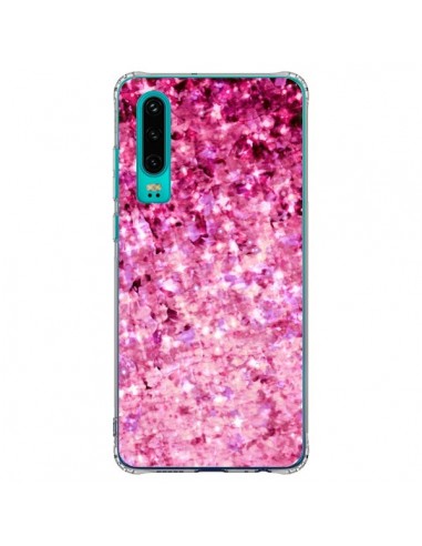 Coque Huawei P30 Romance Me Paillettes Roses - Ebi Emporium