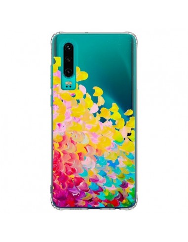 Coque Huawei P30 Creation in Color Jaune Yellow Transparente - Ebi Emporium