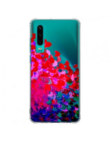 Coque Huawei P30 Creation in Color Pink Rose Transparente - Ebi Emporium