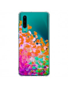 Coque Huawei P30 Creation in Color Orange Transparente -...