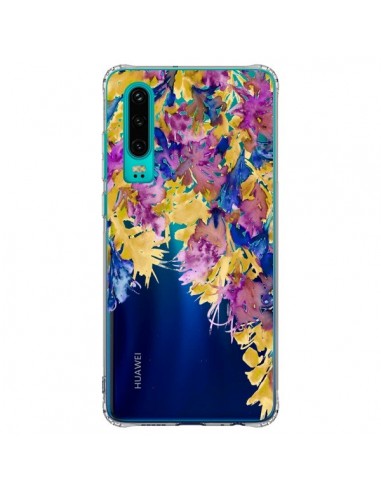 Coque Huawei P30 Cascade Florale Transparente - Ebi Emporium