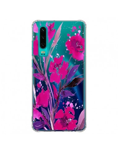 Coque Huawei P30 Roses Fleur Flower Transparente - Ebi Emporium