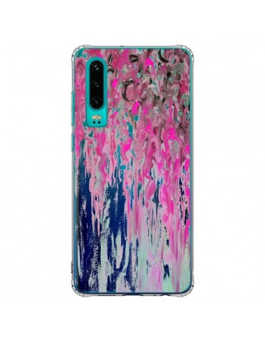 Coque Huawei P30 Tempête Rose Transparente - Ebi Emporium