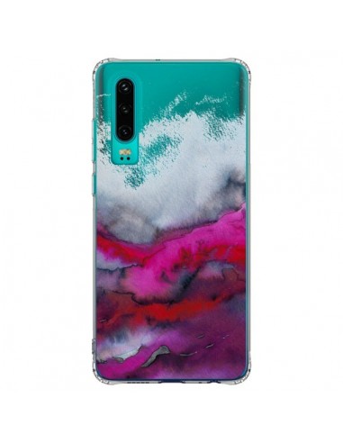 Coque Huawei P30 Winter Waves Vagues Hiver Transparente - Ebi Emporium