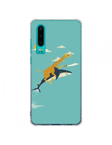 Coque Huawei P30 Girafe Epee Requin Volant - Jay Fleck