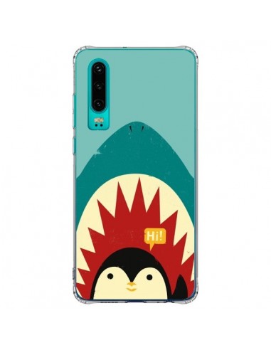 Coque Huawei P30 Pingouin Requin - Jay Fleck