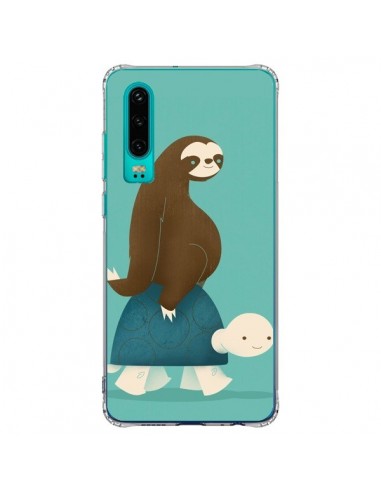 Coque Huawei P30 Tortue Taxi Singe Slow Ride - Jay Fleck