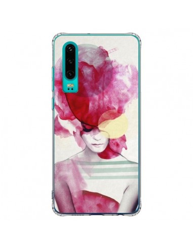 Coque Huawei P30 Bright Pink Portrait Femme - Jenny Liz Rome