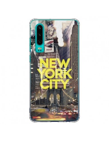 Coque Huawei P30 New York City Jaune - Javier Martinez