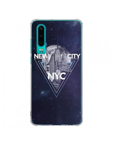 Coque Huawei P30 New York City Triangle Bleu - Javier Martinez