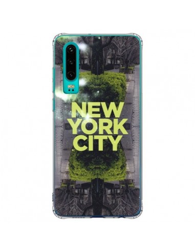 Coque Huawei P30 New York City Vert - Javier Martinez