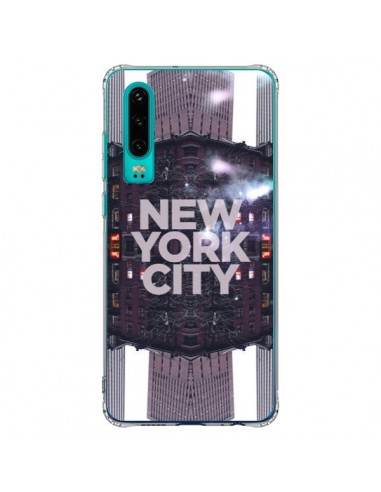 Coque Huawei P30 New York City Violet - Javier Martinez