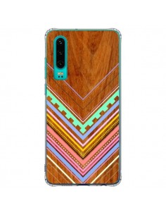 Coque Huawei P30 Azteque Arbutus Pastel Bois Aztec Tribal...