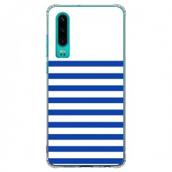 Coque Huawei P30 Mariniere Bleu - Jonathan Perez