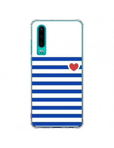 Coque Huawei P30 Mariniere Coeur - Jonathan Perez