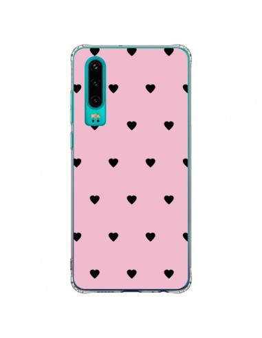 Coque Huawei P30 Coeurs Roses - Jonathan Perez