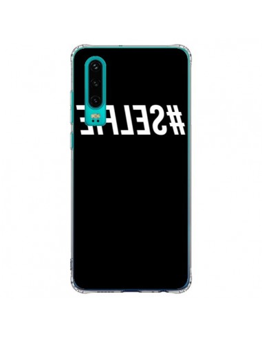 Coque Huawei P30 Hashtag Selfie Blanc Inversé - Jonathan Perez