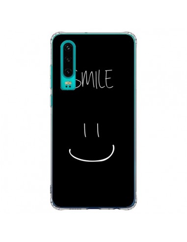 Coque Huawei P30 Smile Souriez Noir - Jonathan Perez