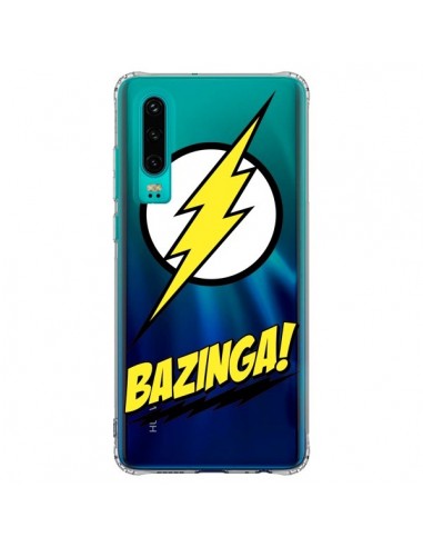 Coque Huawei P30 Bazinga Sheldon The Big Bang Thoery Transparente - Jonathan Perez