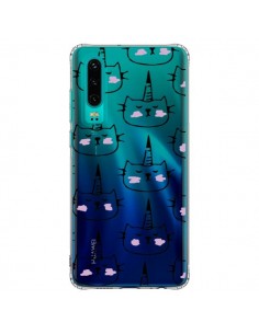 Coque Huawei P30 Licorne Unicorn Dessin Transparente -...