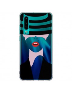 Coque Huawei P30 Femme Chapeau Hat Lady Transparente -...