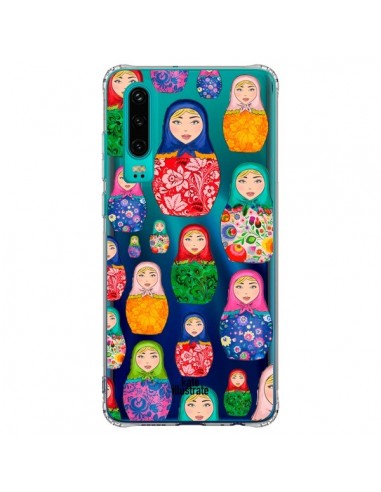 Coque Huawei P30 Matryoshka Dolls Poupées Russes Transparente - kateillustrate