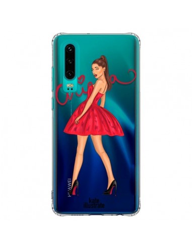 Coque Huawei P30 Ariana Grande Chanteuse Singer Transparente - kateillustrate