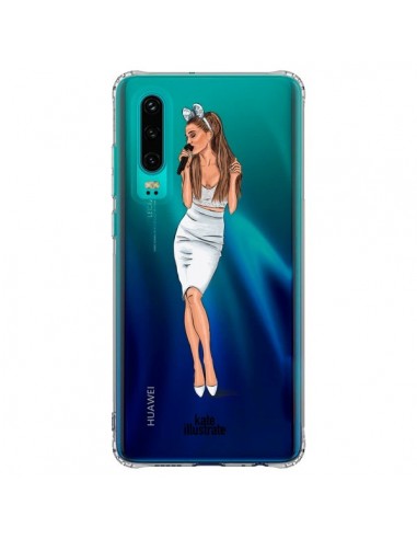 Coque Huawei P30 Ice Queen Ariana Grande Chanteuse Singer Transparente - kateillustrate