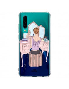 Coque Huawei P30 Vanity Coiffeuse Make Up Transparente -...