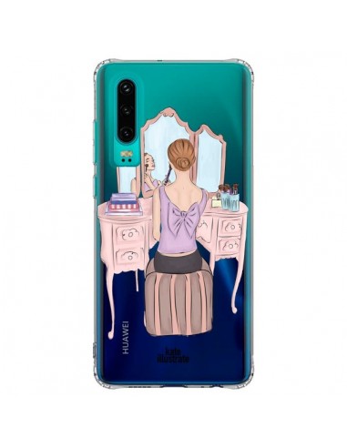 Coque Huawei P30 Vanity Coiffeuse Make Up Transparente - kateillustrate