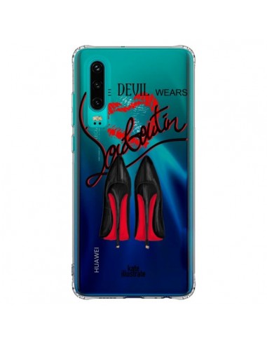 Coque Huawei P30 The Devil Wears Shoes Demon Chaussures Transparente - kateillustrate