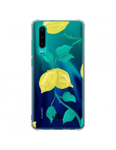 Coque Huawei P30 Lemons Citrons Transparente - kateillustrate