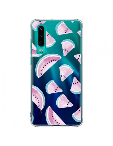 Coque Huawei P30 Pasteque Watermelon Fruit Ete Summer Transparente - Lisa Argyropoulos