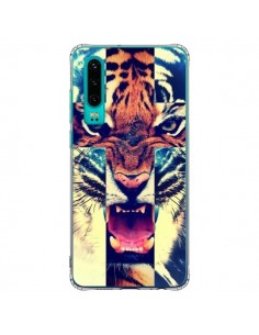 Coque Huawei P30 Tigre Swag Croix Roar Tiger - Laetitia