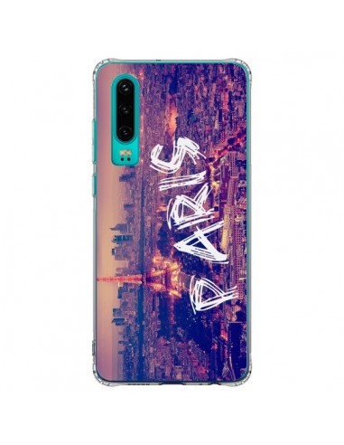 Coque Huawei P30 Paris Tour Eiffel Tower Nuit - Laetitia