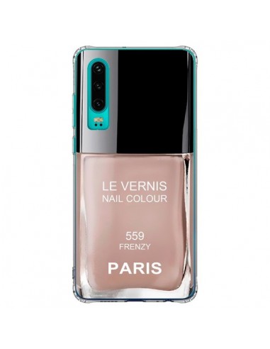 Coque Huawei P30 Vernis Paris Frenzy Beige - Laetitia