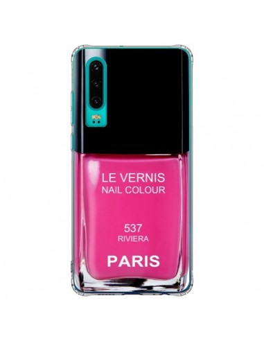 Coque Huawei P30 Vernis Paris Riviera Rose - Laetitia