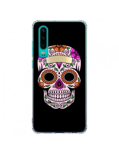 Coque Huawei P30 Tête de Mort Mexicaine Multicolore - Laetitia