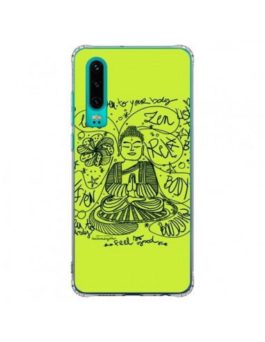 Coque Huawei P30 Buddha Listen to your body Love Zen Relax - Leellouebrigitte