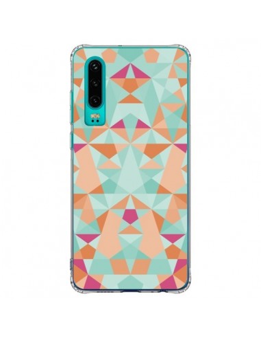 Coque Huawei P30 Azteque Vert - Leandro Pita