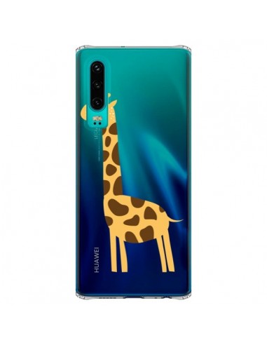 Coque Huawei P30 Girafe Giraffe Animal Savane Transparente - Petit Griffin