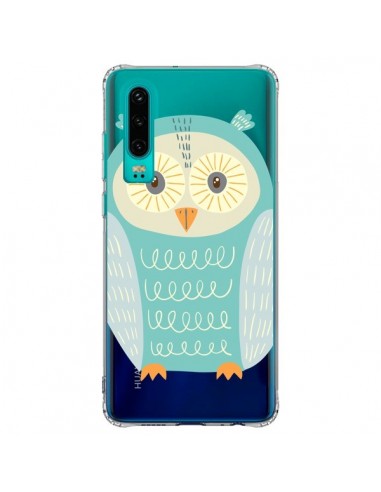 Coque Huawei P30 Hibou Owl Transparente - Petit Griffin
