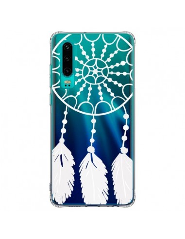 Coque Huawei P30 Attrape Rêves Blanc Dreamcatcher Transparente - Petit Griffin