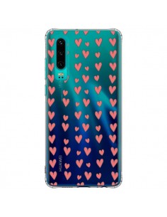 Coque Huawei P30 Coeurs Heart Love Amour Rouge...