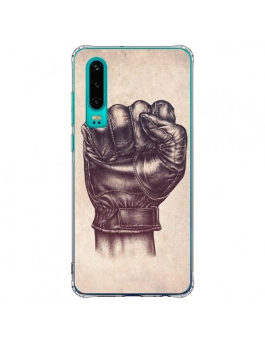 Coque Huawei P30 Fight Poing Cuir - Lassana