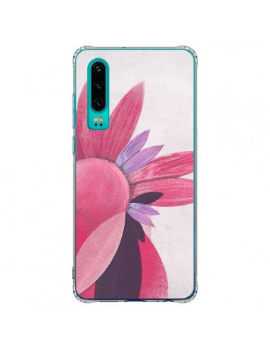 Coque Huawei P30 Flowers Fleurs Roses - Lassana