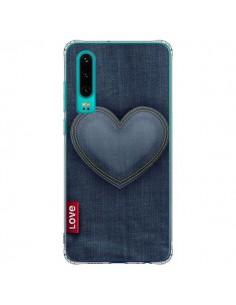 Coque Huawei P30 Love Coeur en Jean - Lassana